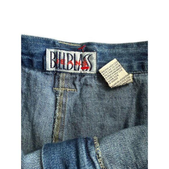 BILL BLASS Vintage 100% Cotton Pleated High Waist Mom Denim Shorts Size 14 NEW N - Picture 4 of 10